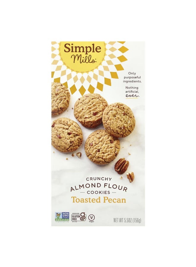 Simple Mills, Crunchy Almond Flour Cookies, Toasted Pecan, 5.5 oz (156 g)